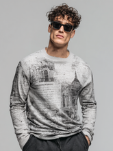 Church printed round-neck long-sleeved top